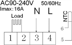 BOT Sobni termostat WiFi Tuya RT6 16A bela