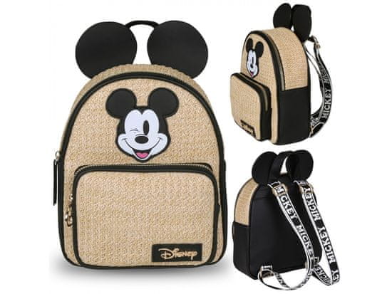 Disney Disney Mickey Mouse Slama, pleten mestni nahrbtnik 25x8x21 cm