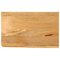 shumee vidaXL Mizna plošča z naravnim robom 40x20x3,8 cm trden mangov les