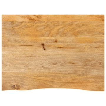 shumee vidaXL Mizna plošča z naravnim robom 90x60x3,8 cm trden mangov les