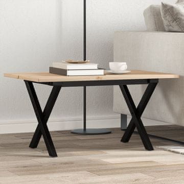Vidaxl vidaXL Klubska mizica z nogami v obliki črke X, 80x50x40 cm
