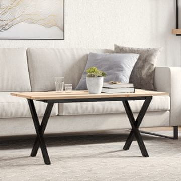 Vidaxl vidaXL Klubska mizica z nogami v obliki črke X, 100x50x45 cm