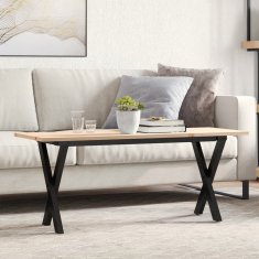 Vidaxl vidaXL Klubska mizica z nogami v obliki črke X 110x40x45 cm
