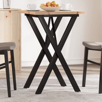 Vidaxl vidaXL Jedilna miza z nogami v obliki črke X 50x50x75,5 cm