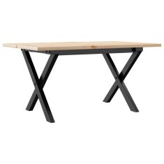 Vidaxl vidaXL Klubska mizica z nogami v obliki črke X, 80x50x40 cm