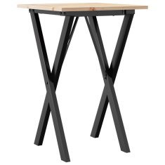 Vidaxl vidaXL Jedilna miza z nogami v obliki črke X 50x50x75 cm
