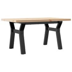 Vidaxl vidaXL Klubska mizica z nogami v obliki črke Y 80x50x40,5 cm