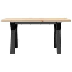 Vidaxl vidaXL Klubska mizica z nogami v obliki črke Y 80x50x40,5 cm