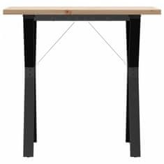 Vidaxl vidaXL Jedilna miza z nogami v obliki črke Y 80x50x75,5 cm