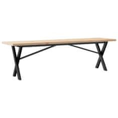 Vidaxl vidaXL Klubska mizica z nogami v obliki črke X 160x40x45,5 cm