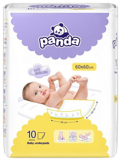 Bella PANDA - previjalne blazinice za dojenčke 10 kosov