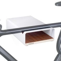 Parax S-Rack L stenski nosilec za kolo, 40 cm, bela/oreh