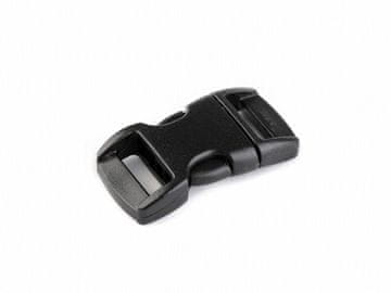 Zaponka Trident širine 10 mm upognjena - črna (50 parov)