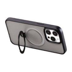 Joyroom JR-BP004 Magnetni zaščitni ovitek z držalom za iPhone 15 (črn)