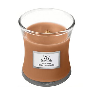 Woodwick Svíčka malá, Santal Myrrh, Santal a myrha, 85 g