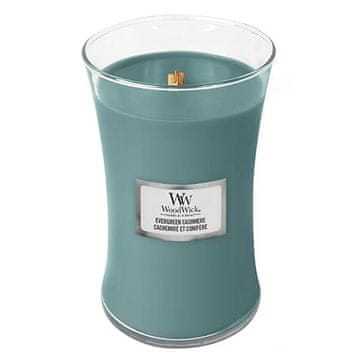 Woodwick Svíčka velká, Evergreen Cashmere, Kašmír a lesní jehličnany, 609.5 g