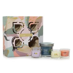 Yankee Candle Svíčky 1 Tumbler, 3 votivní, Under The Desert, Tumbler svíčka 1ks, skleněné votivní svíčky 3ks