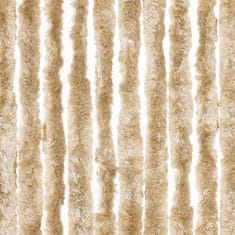 Vidaxl Zavesa proti mrčesu iz šenilje 100x220 cm bež
