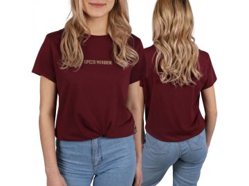 Harry Harry Potter ženska majica v bordo barvi, bombažna