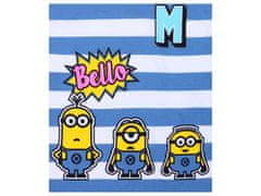 Despicable Me Belo-modra majica s kratkimi rokavi v črtah MINIONKI M