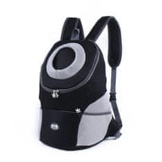 HARLEY® Nahrbtnik za pse, Pasji nahrbtnik, Prenosna torba za pse, Torba za hišne ljubljenčke (Črna, Velikost S, 0-7 KG) | PETPOUCH