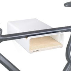 Parax S-Rack L stenski nosilec za kolo, 40 cm, bela/breza