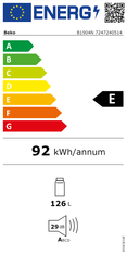 Beko B1904N vgradni hladilnik