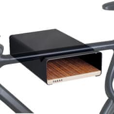 Parax S-Rack L stenski nosilec za kolo, 40 cm, črna/oreh