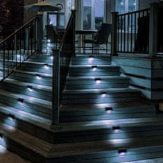 LUMILED 4x Solarna stopniščna svetilka STICO 6500K IP44