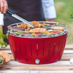 LotusGrill Prenosni žar XL v etuiju XL 43xh26cm / rdeč / inox