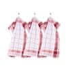 Set kuhinjska krpa Pharao 70x50cm / tdeča / 3 kos / bombaž