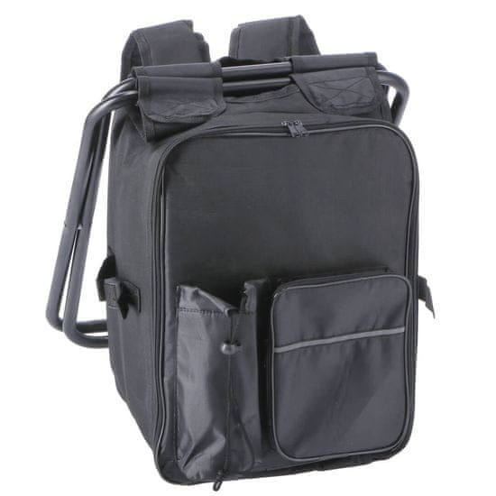 StarDeco Termo nahrbtnik z zložljivim stolom 36x37xh41cm / črn / tekstil, kovina