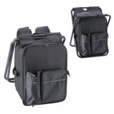 StarDeco Termo nahrbtnik z zložljivim stolom 36x37xh41cm / črn / tekstil, kovina