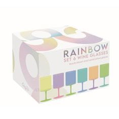 Easy Life Set kelih za cocktail Rainbow 360ml / 6 kos / steklo