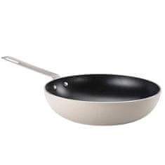 Alessi ok Tama 28cm / krem / en ročaj / indukcija / aluminij, inox, prevleka