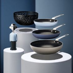 Alessi ok Tama 28cm / krem / en ročaj / indukcija / aluminij, inox, prevleka