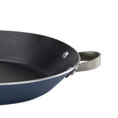 Alessi Ponev Tama 32cm / modra / dvojni ročaj / indukcija / aluminij, inox, prevleka