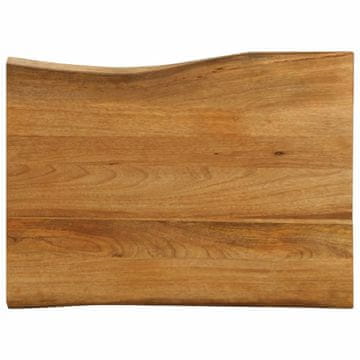 Vidaxl Mizna plošča 90x60x2,5 cm naraven rob trden mangov les