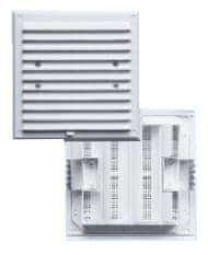 shumee VENTILATIONSGALLER MED LAMM OCH NÄT 175*175MM VIT - KRA 0178 BI