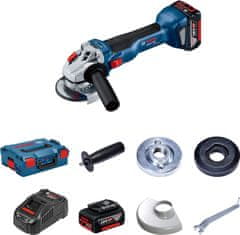 Bosch AKUMULATORSKI KOTNI BRUSILNIK GWS 18V-10 125 2*5,0AH L-BOX