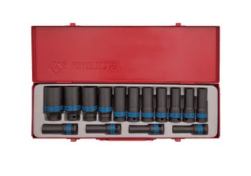 shumee KOMPLET UDARNIH NASTAVKOV 1/2" 15-DELNI DOLGI ŠESTROKOTNI 10-32 MM - KY4415MP03