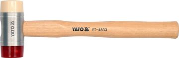TOYA KLADIVO Z PU/NYLONOVÉHO PLECHU S RUKOJEŤOU Z ORECHOVÉHO DREVKA 22 MM - YT-4630