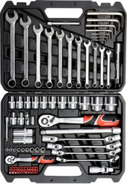 shumee VERKTYGSSATS 1/2'' 1/4'' 77 DELAR L - YT-38781