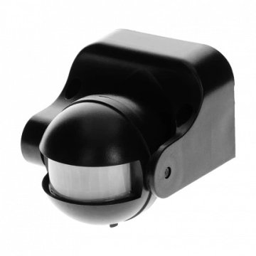 shumee RÖRELSESENSOR 180° IP44 1200W SVART - ON-CR-201/B