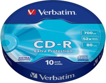 Verbatim CD-R DL 700MB (80min) 52x Dodatna zaščita 10 vreten