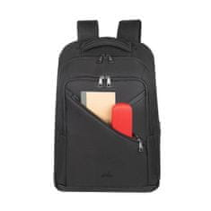 RivaCase ECO nahrbtnik za prenosnike do velikosti 17,3-palcev, črn (8164 BLACK)
