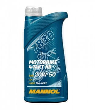 Mannol OLJE 20W50 1L 4T MOTORNO OLJE HD SL/ JASO MA/MA2 (MINERALNO)