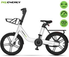 MS ENERGY Pulseurban C20 električno kolo, 250W, do 70 km, belo