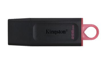Kingston Kingston Technology DataTraveler Exodia 256 GB USB 3.2 Flash Drive - Črn, kapica, z obročkom za ključe
