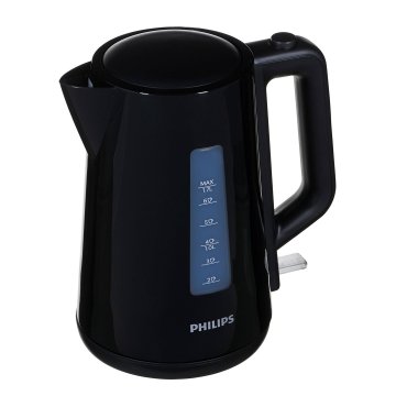 Philips Električni kuhalnik vode Philips HD9318/20, 1,7 L, 2200 W, črn, 360° osnova, avtomatsko izklop, antikalni filter